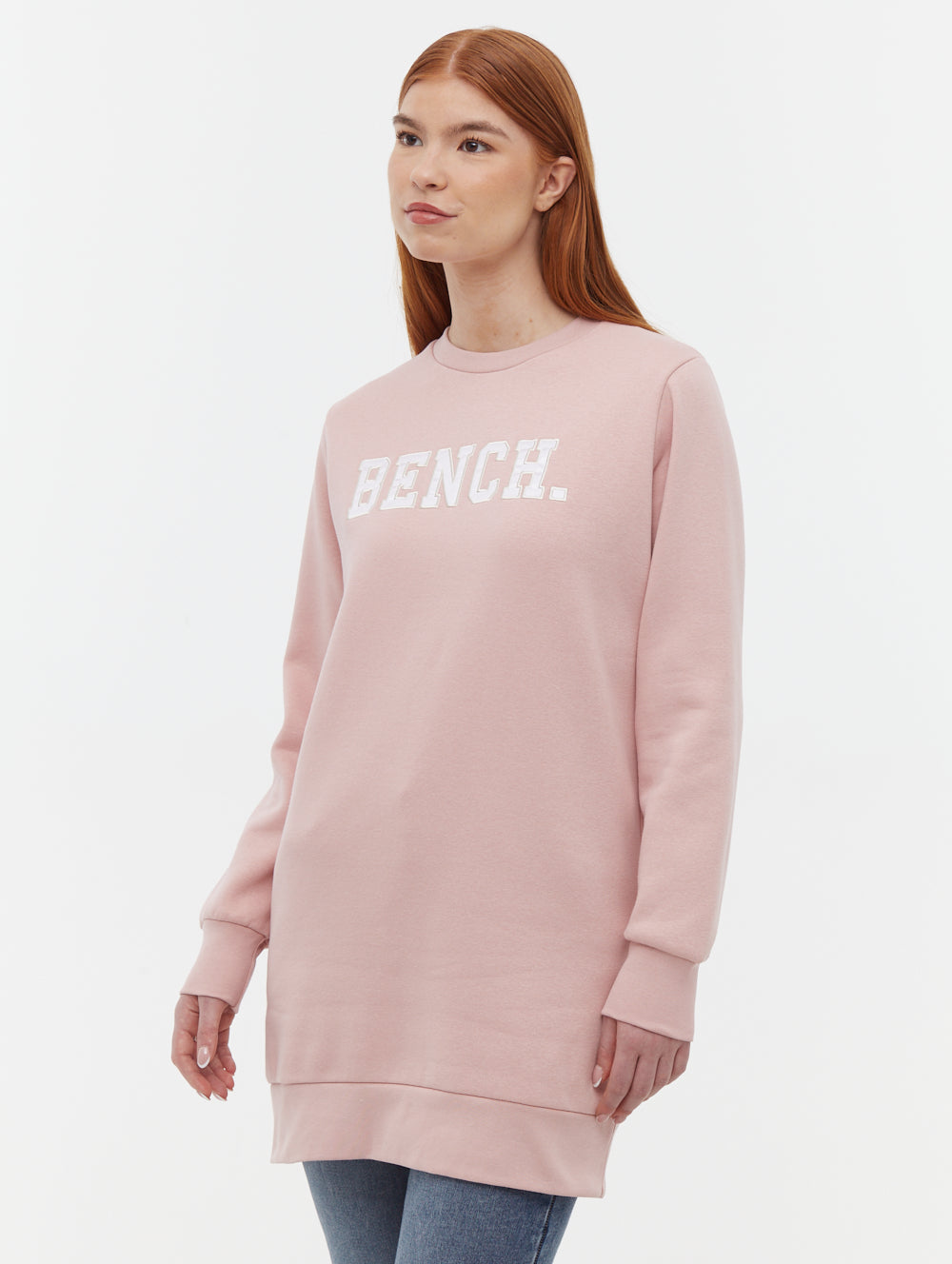 Urlenne Collegiate Logo Crew Neck Longline Sweatshirt