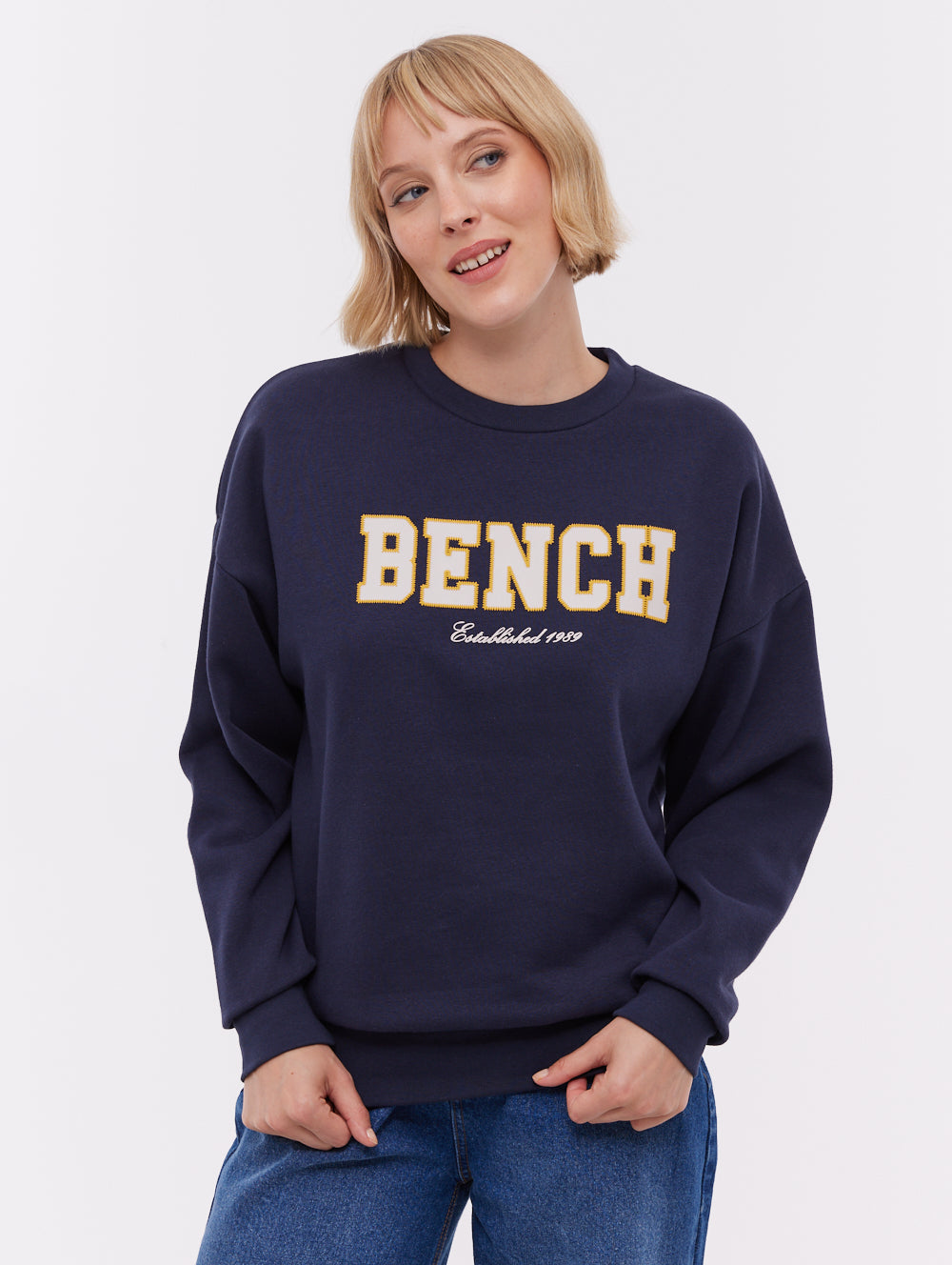 Ercie Collegiate Crew Neck - Blue