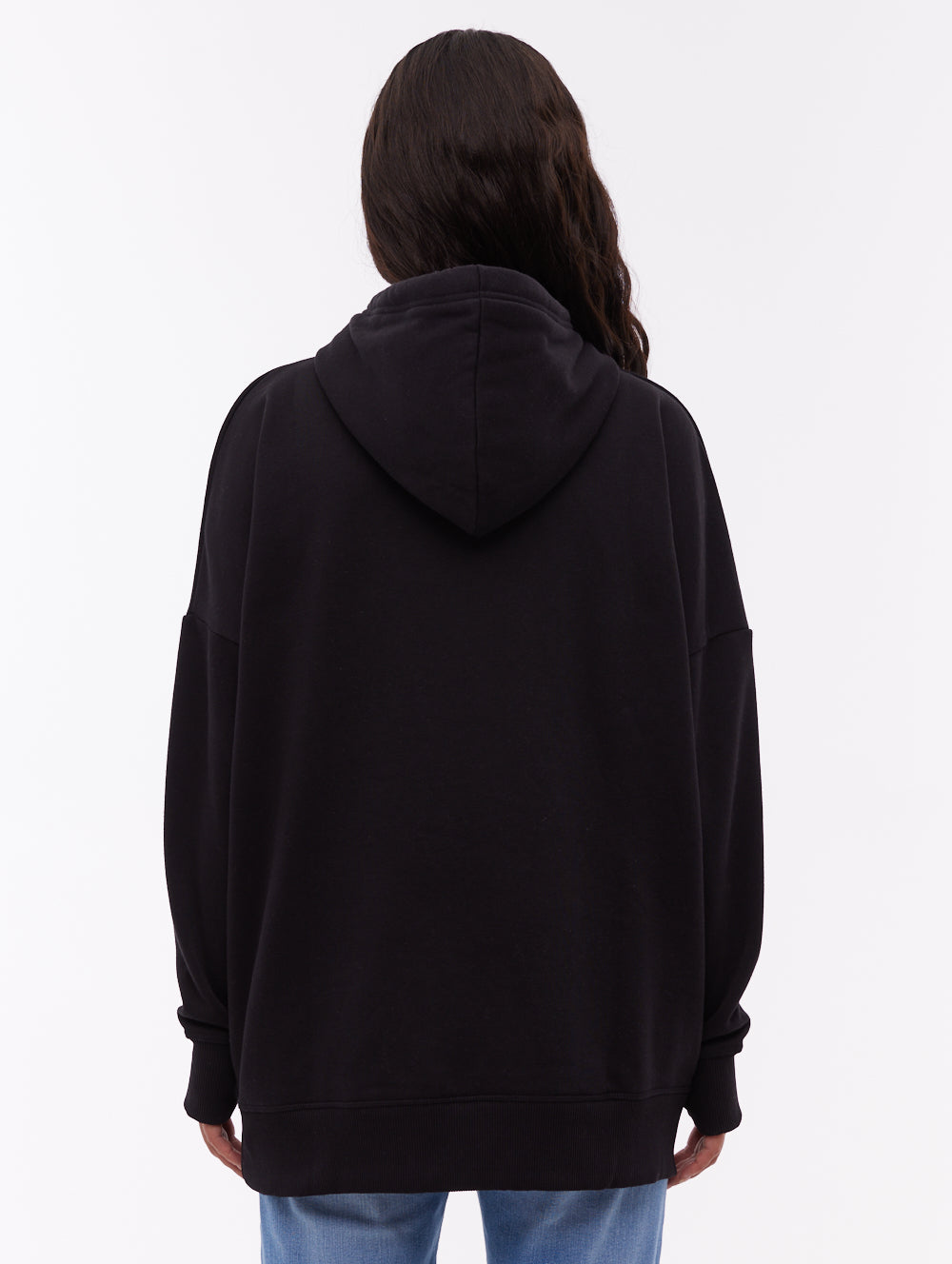 Linra Black BK001 Hoodies Oversized Logo Shot 3