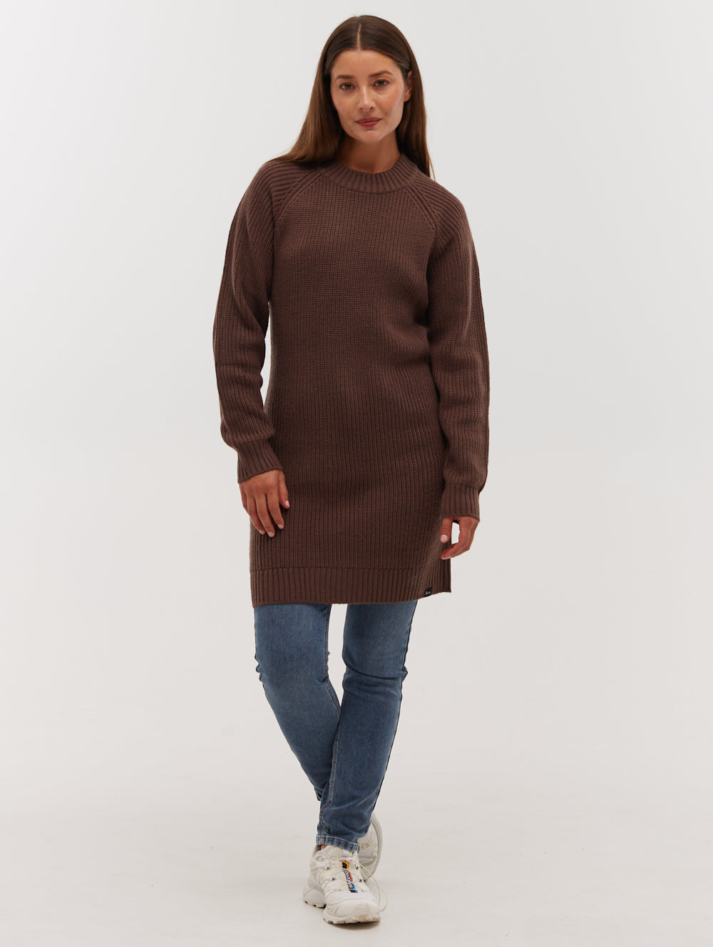 KARLIE Brown Knits Dresses Shot 5