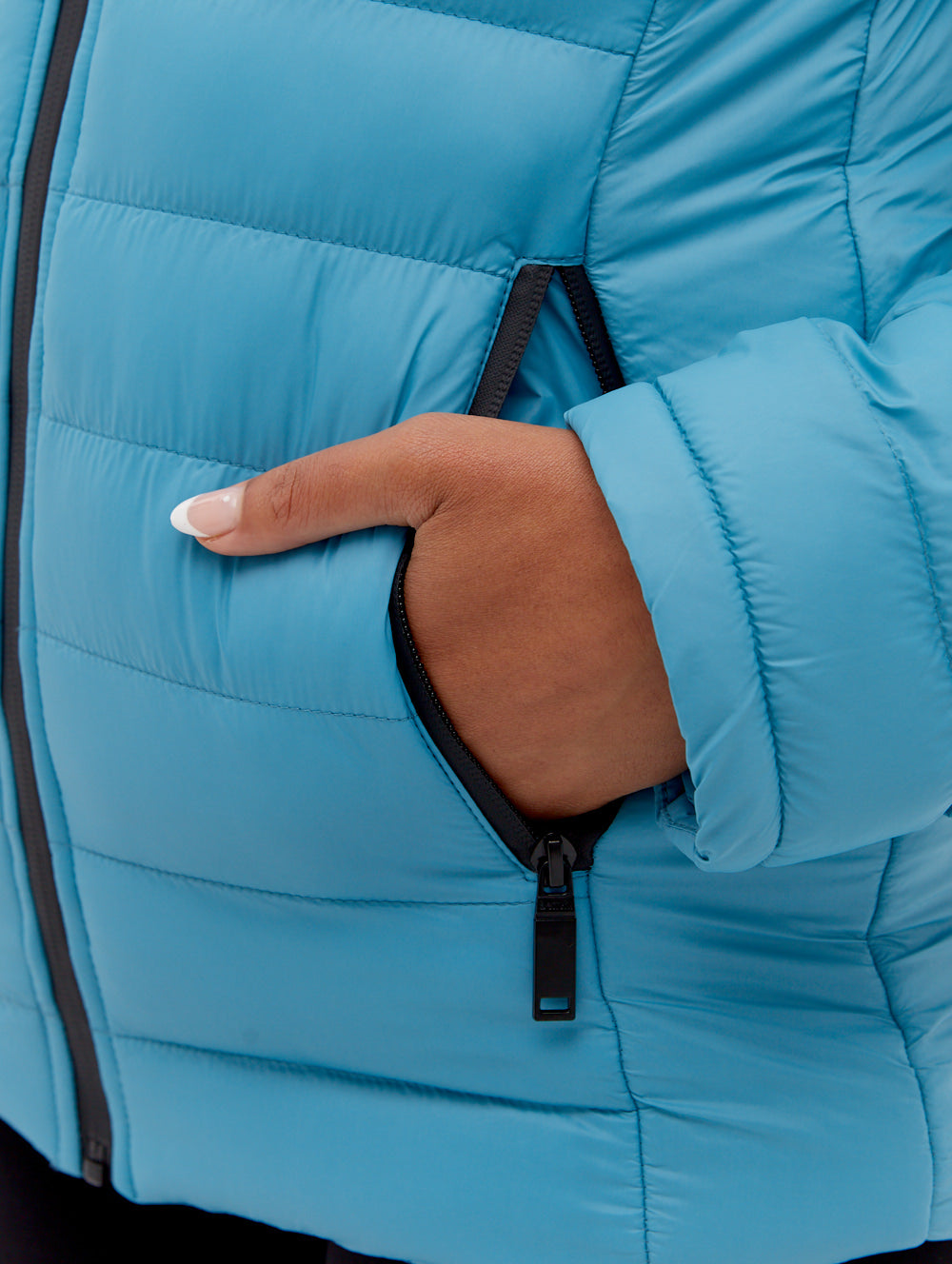 LUDLOW Blue Outerwear Jackets Fashion Shot 4