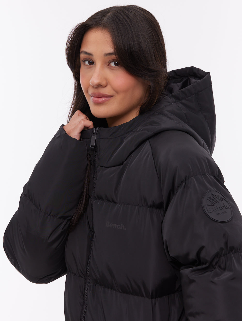 Larah Black BK001 Outerwear Parkas Shot 2
