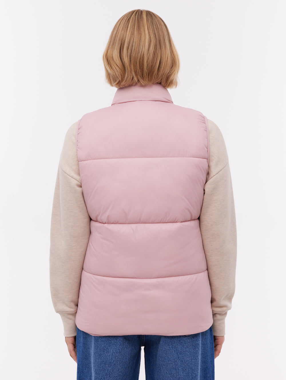 Matina Puffer Vest - Pink