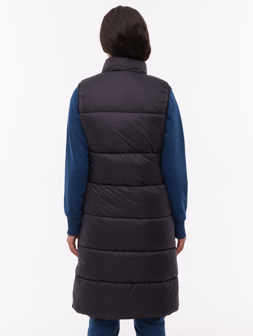 Matina Long Black BK001 Outerwear Vests Long Shot 3