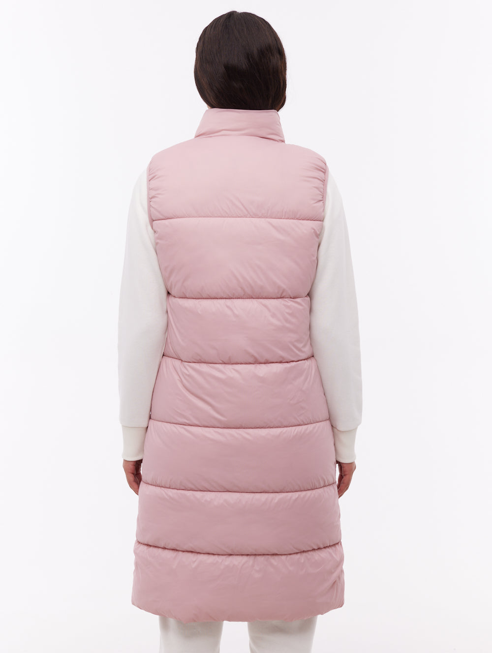 Matina Maxi Puffer Vest - Pink