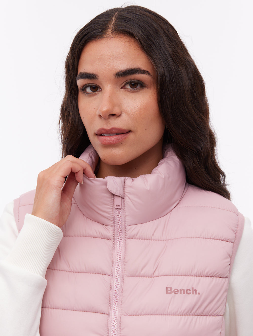 Meridian Long Pink PK015 Outerwear Vests Long Shot 1