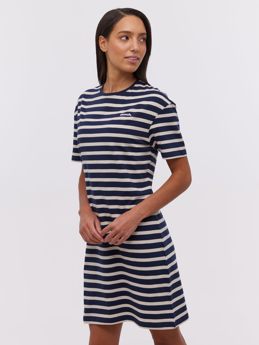 Frandi Striped T-Shirt Midi Dress
