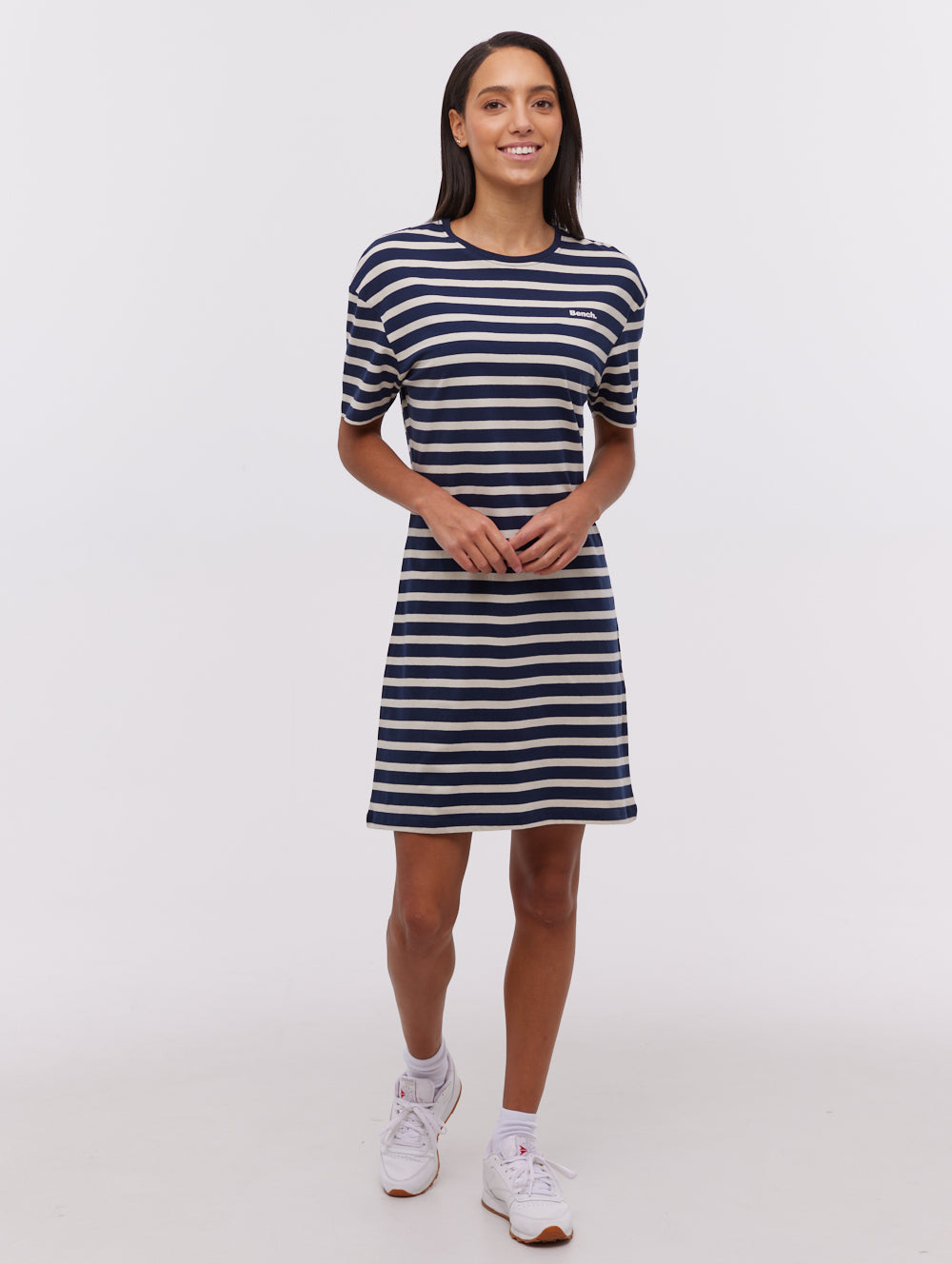 Frandi Striped T-Shirt Midi Dress