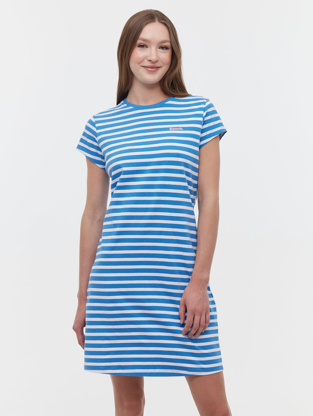 Mabelle Striped T-Shirt Midi Dress