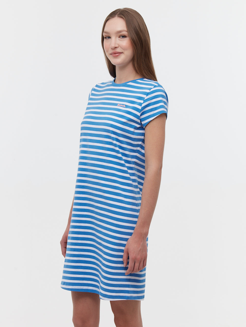 Mabelle Striped T-Shirt Midi Dress