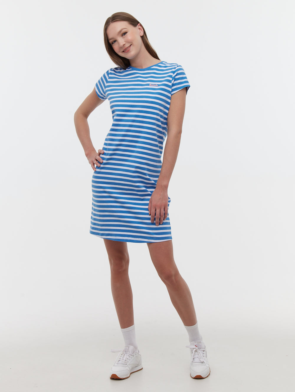 Mabelle Striped T-Shirt Midi Dress