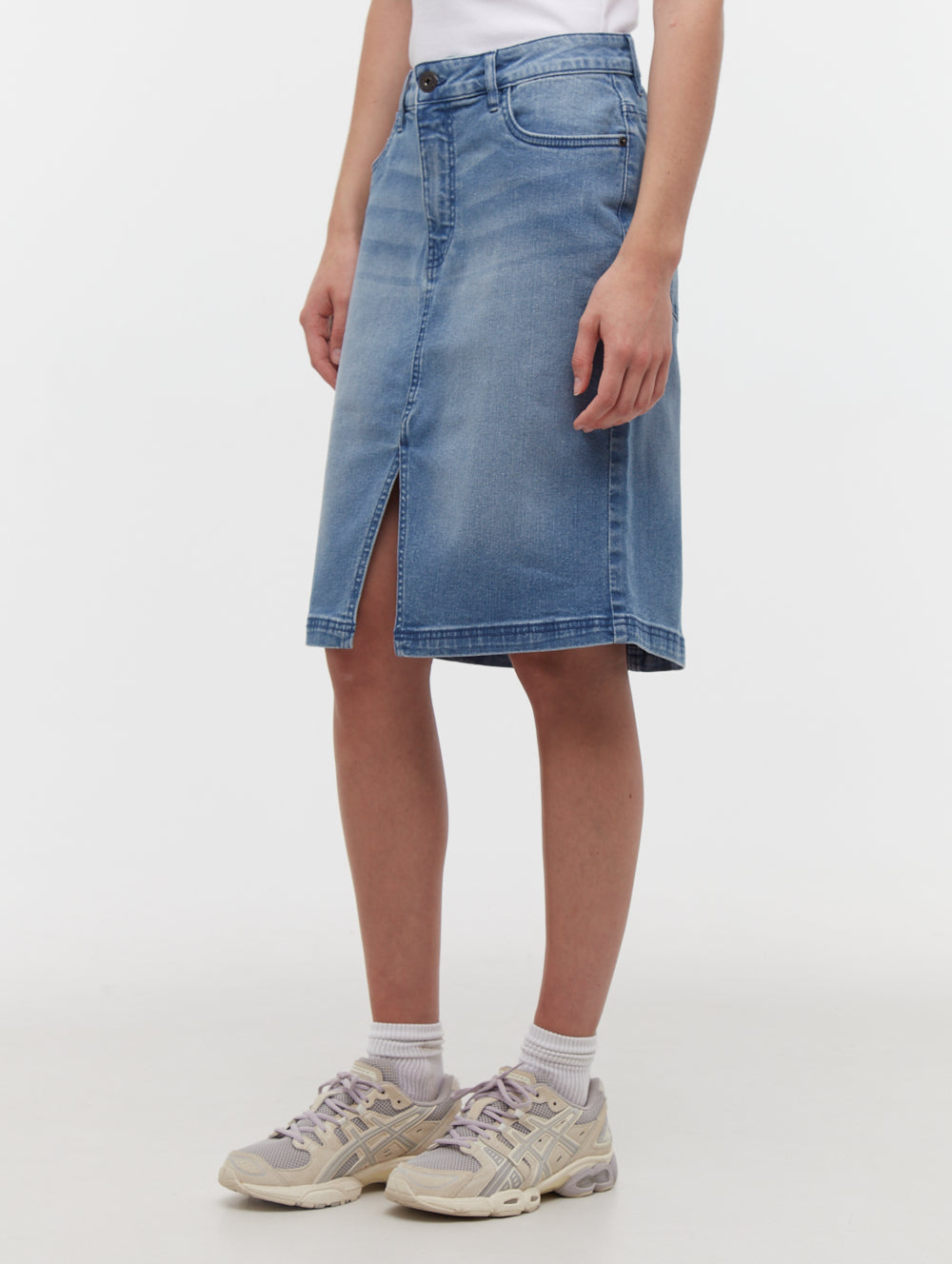 Vienra Midi Jean Skirt