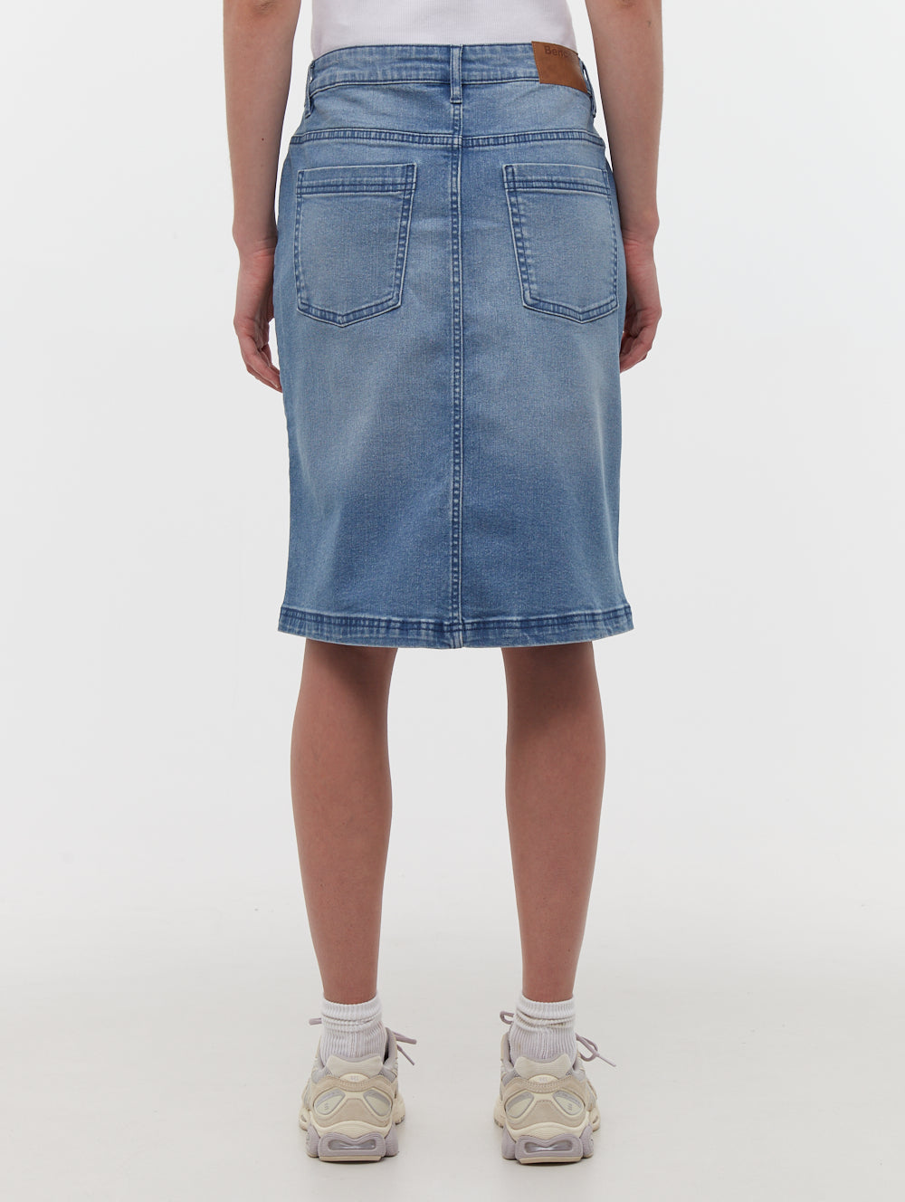 Vienra Midi Jean Skirt