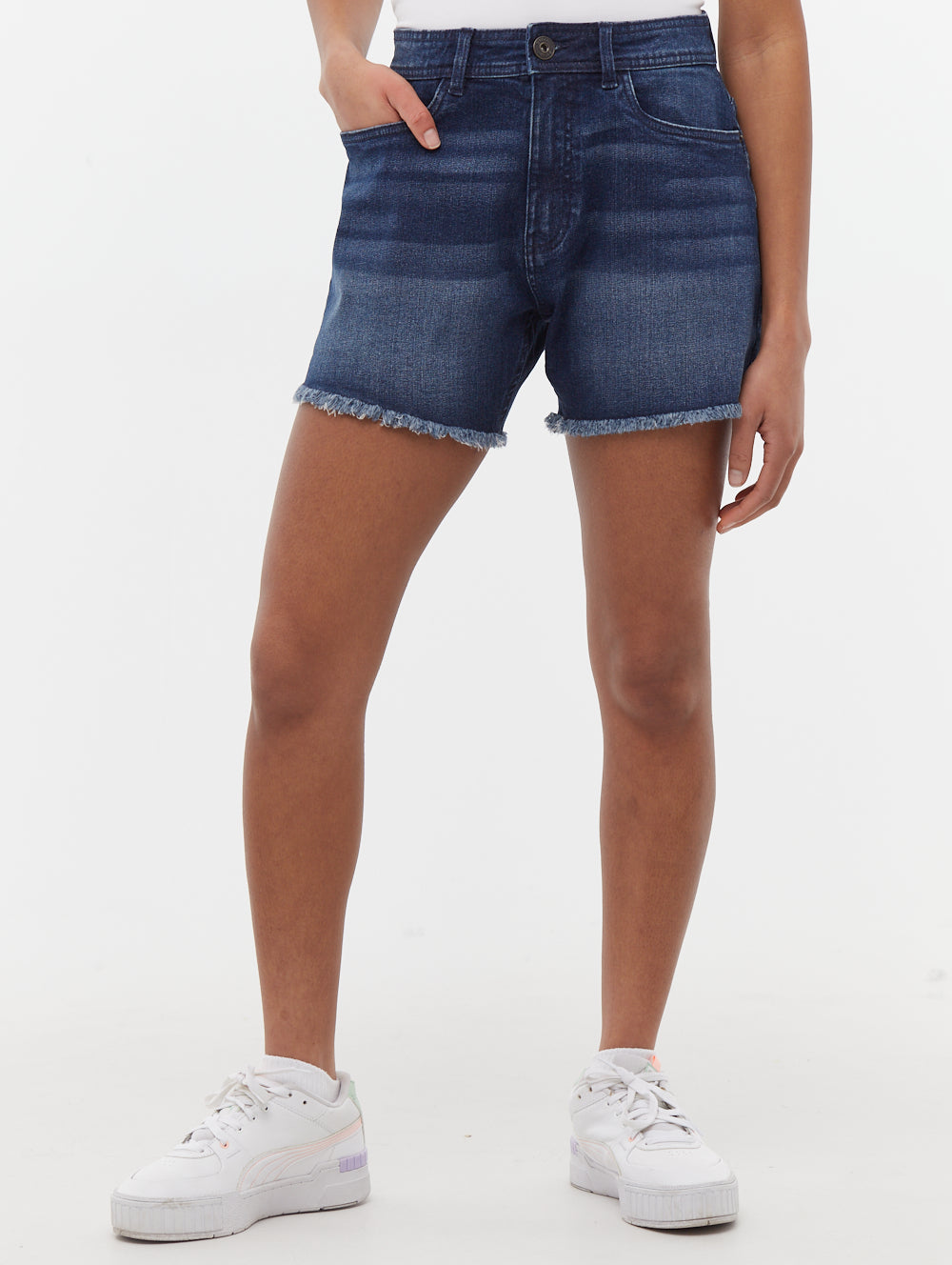 Kaylie High Rise Jean Shorts