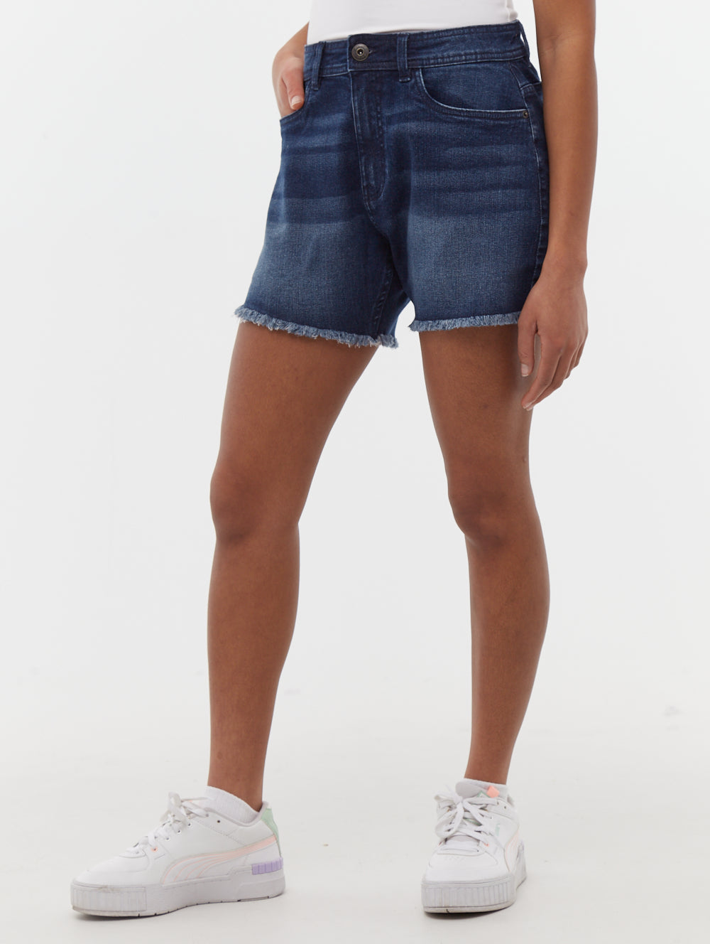 Kaylie High Rise Jean Shorts