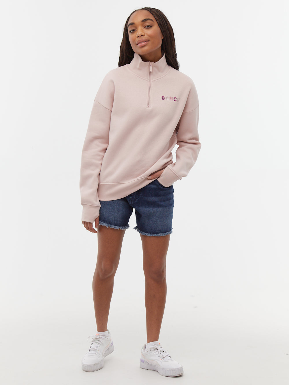 Kaylie High Rise Jean Shorts