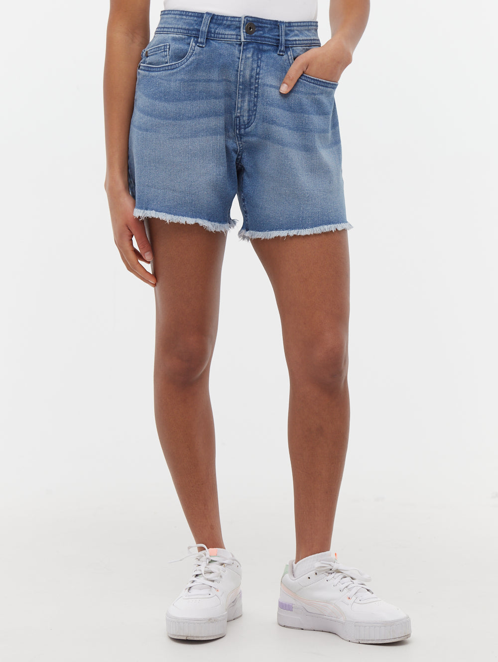 Kaylie Blue IN029 Shorts Denim Shot 1
