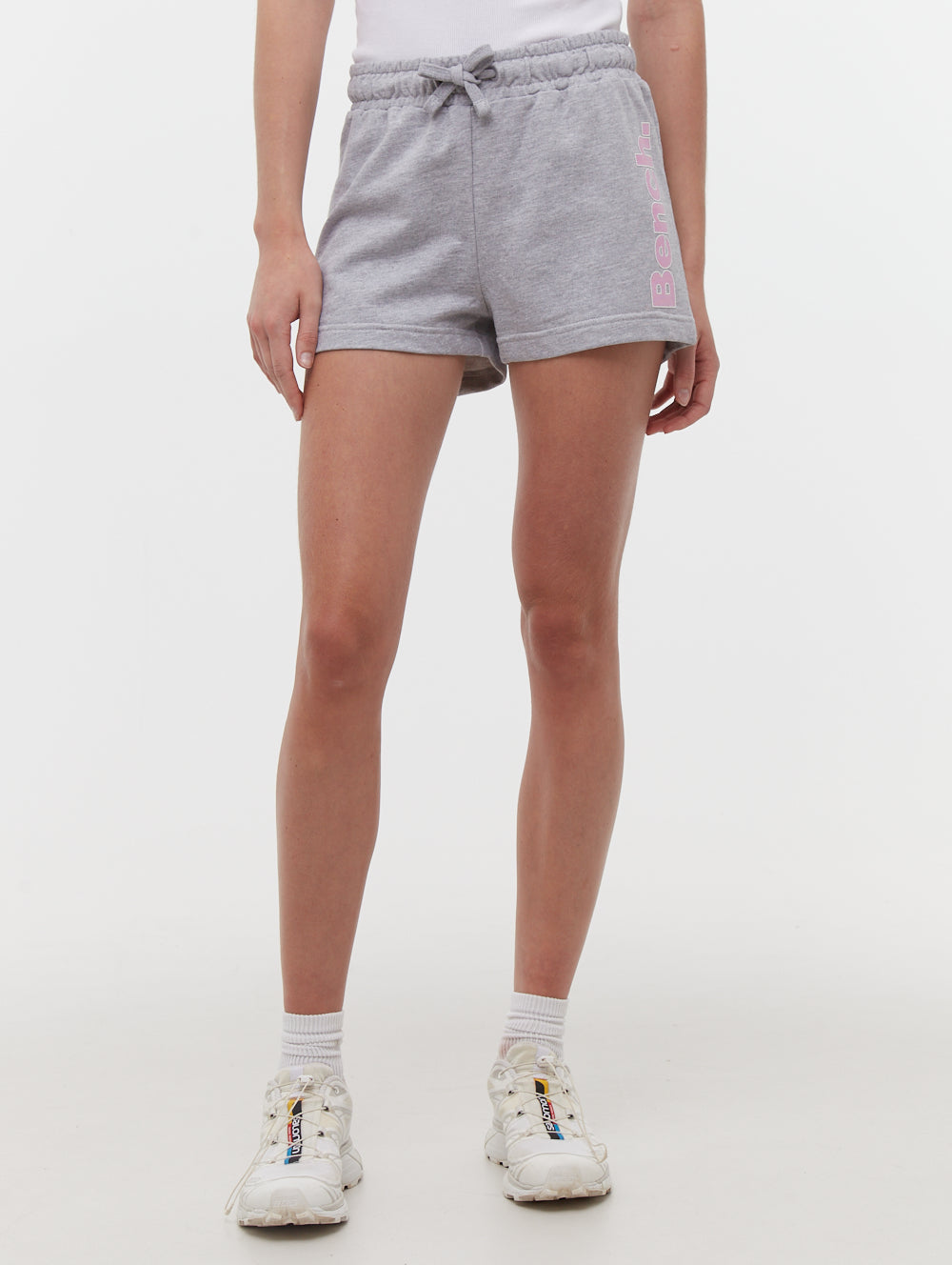 Phoebe Hip Logo Jogger Shorts