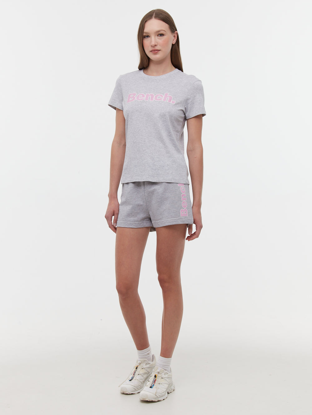Phoebe Hip Logo Jogger Shorts