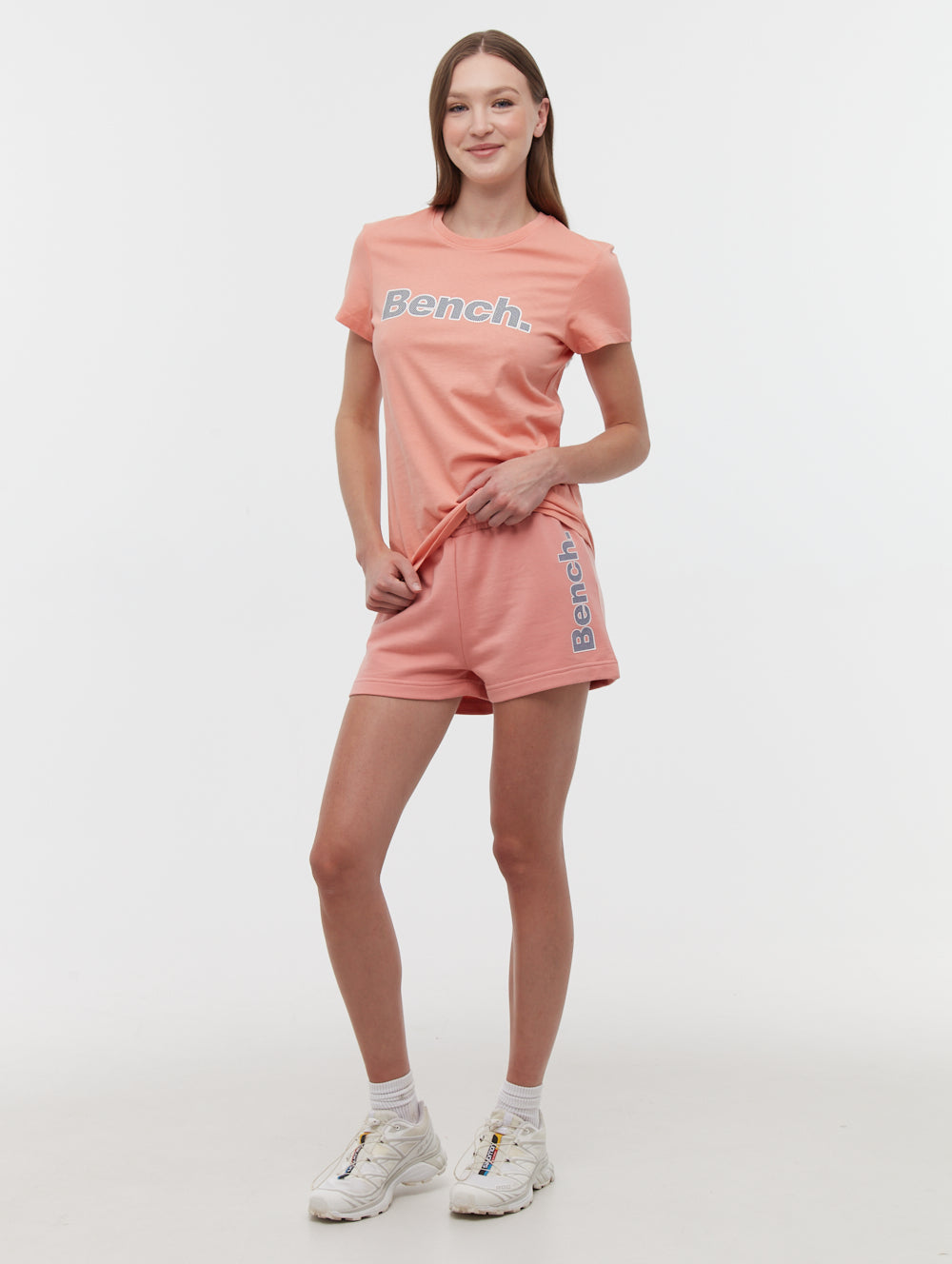 Phoebe Hip Logo Jogger Shorts