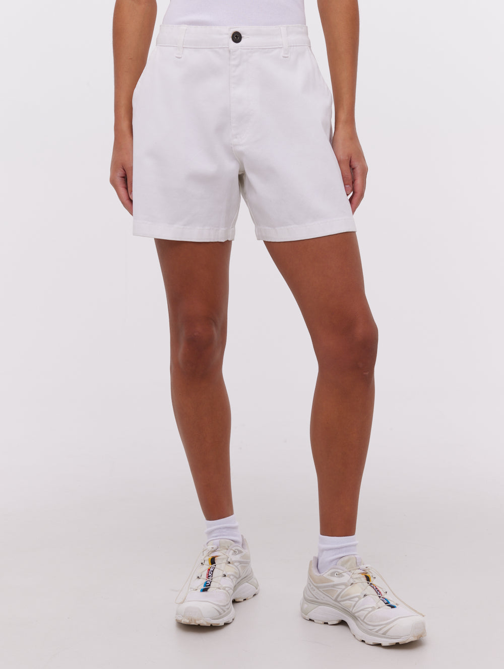 Kaynan White Shorts Woven Shot 1