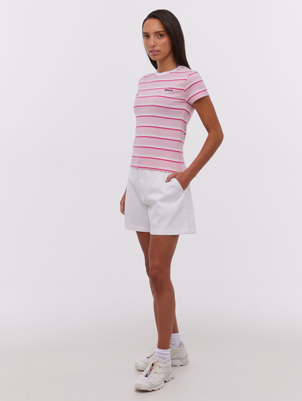 Kaynan White Shorts Woven Shot 1
