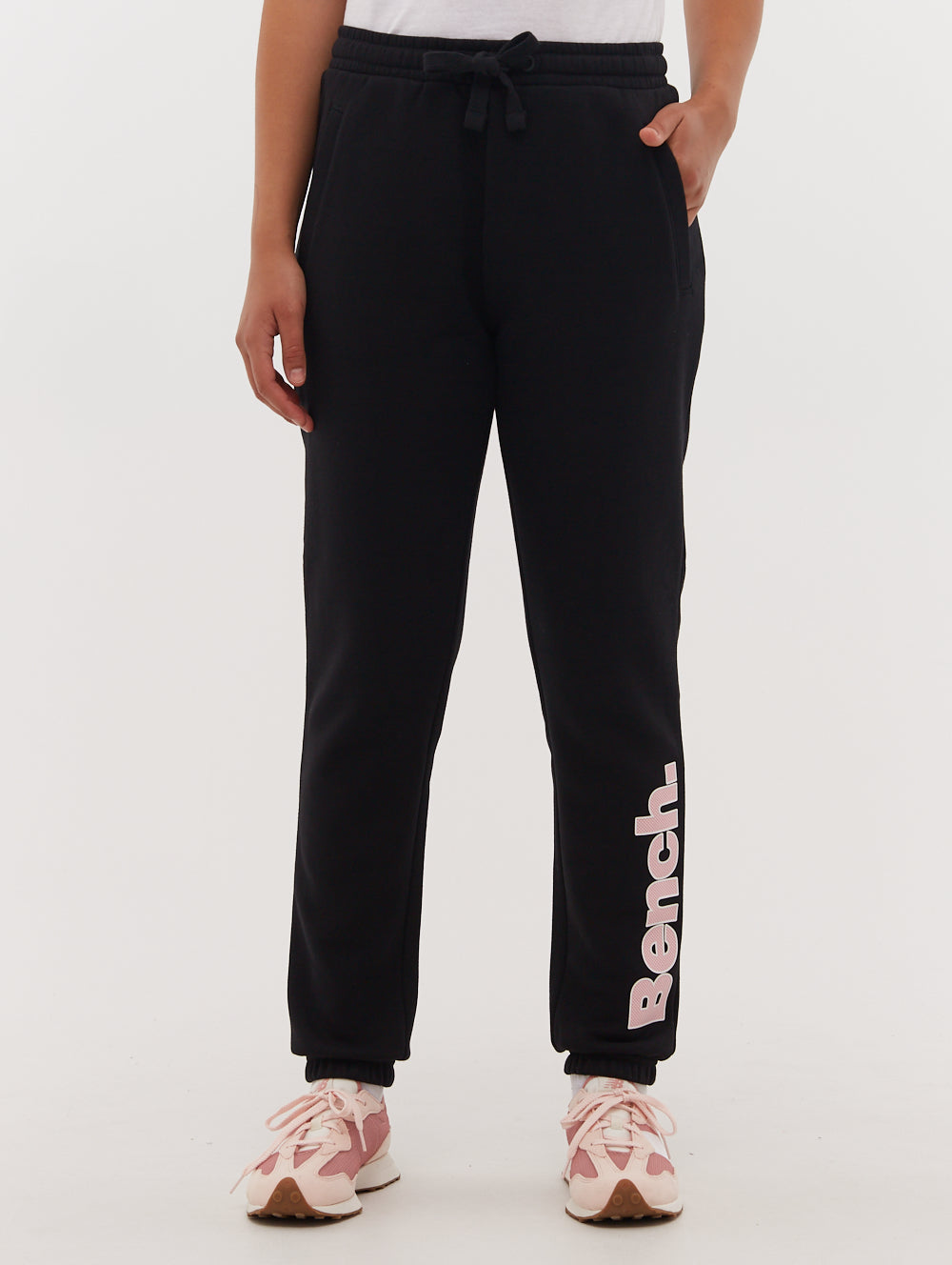 FRYNN Black Joggers Logo Shot 1