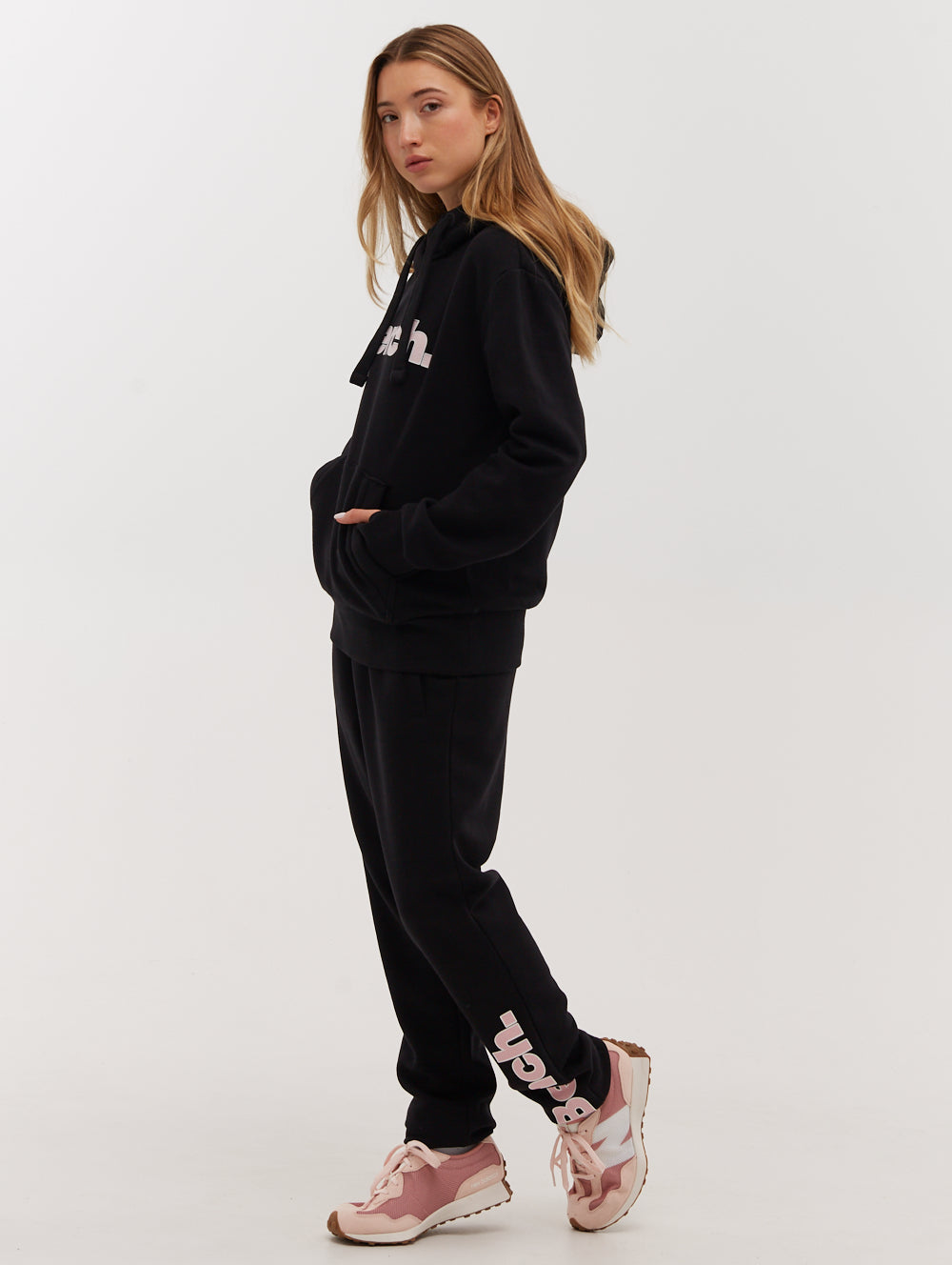 FRYNN Black Joggers Logo Shot 5