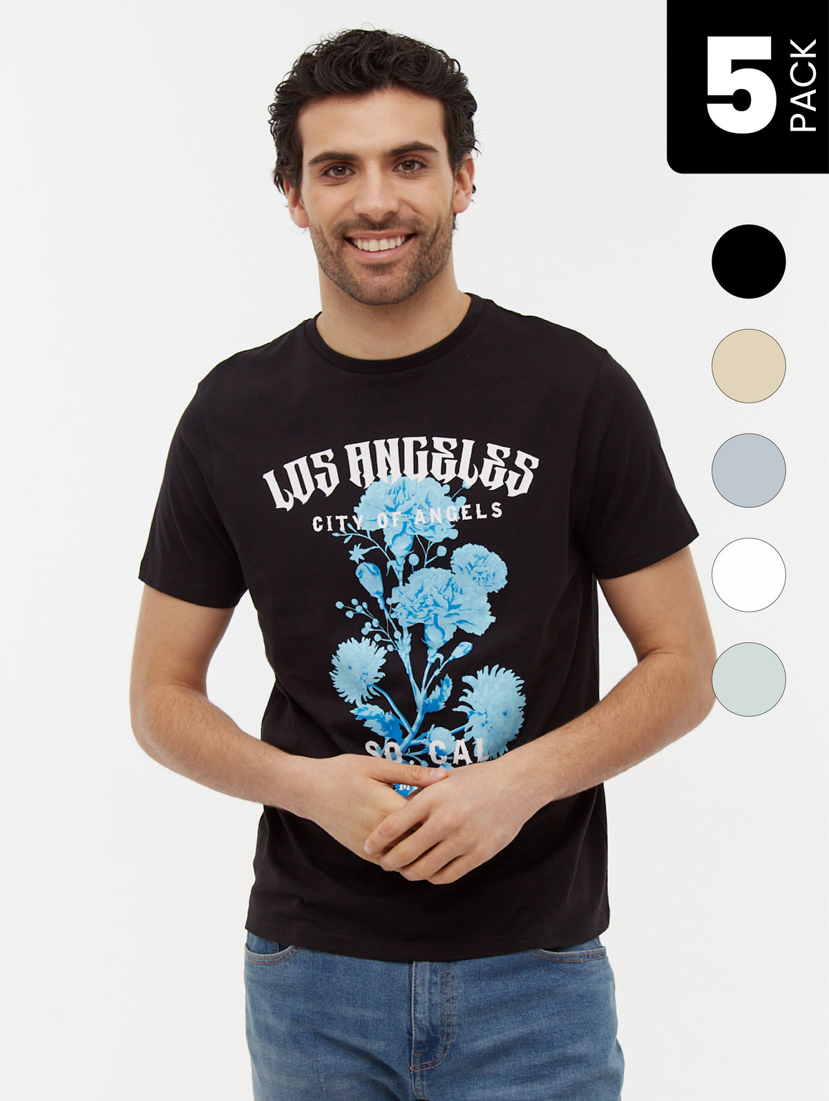 Rutall Assorted Graphic T-Shirt 5-Pack