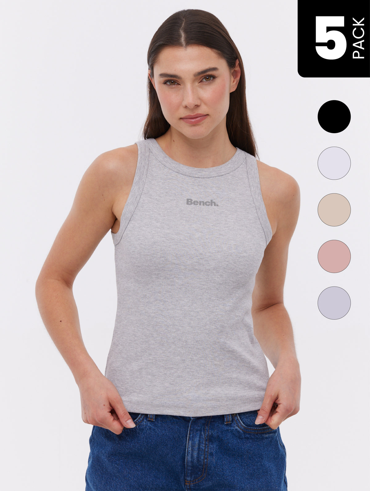 Werna Ribbed Tank Top 5-Pack