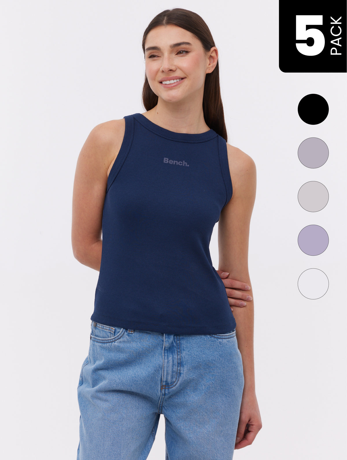 Iral Ribbed Tank Top 5-Pack