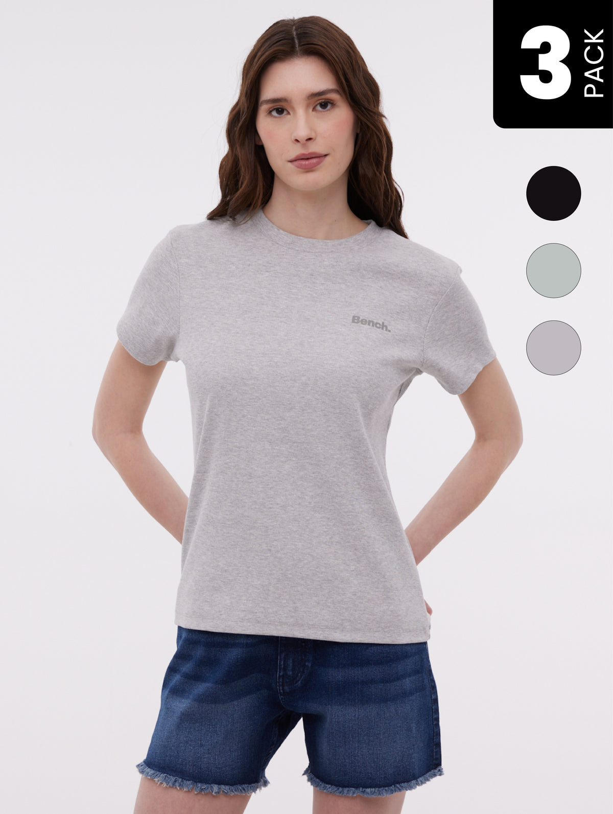 Krossa Ribbed T-Shirt 3-Pack