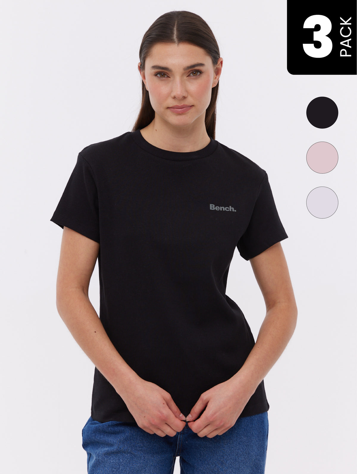 Hollienne Ribbed T-Shirt 3-Pack