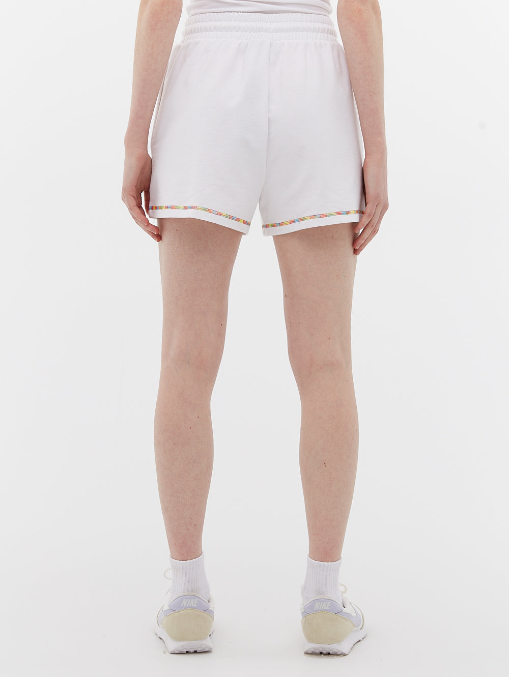 French Terry Shorts with Multi Colour Stitch