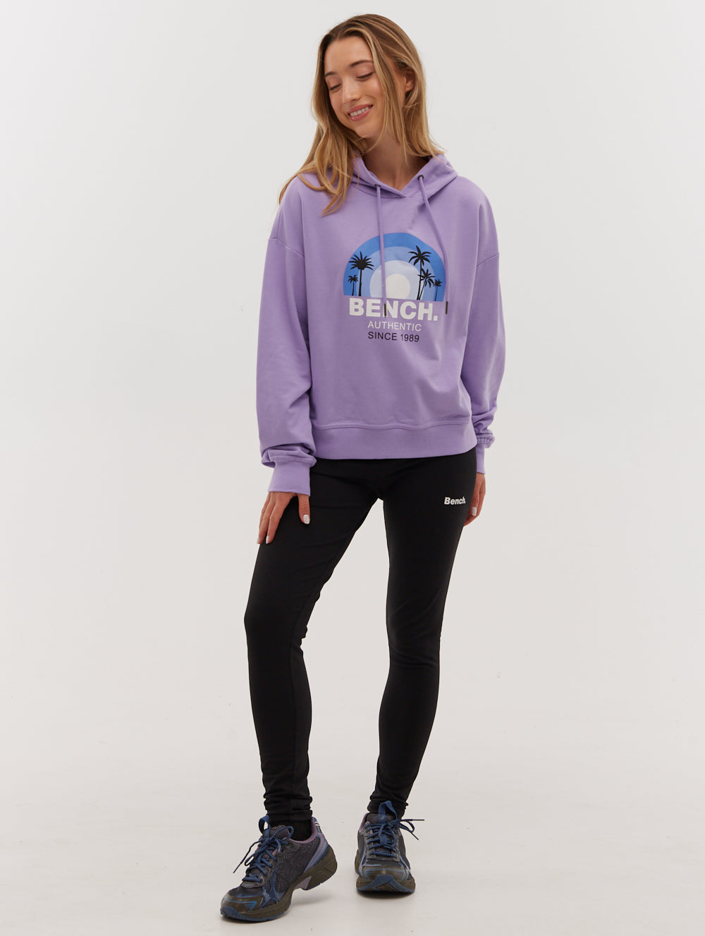 French Terry Cropped Graphic Hoodie