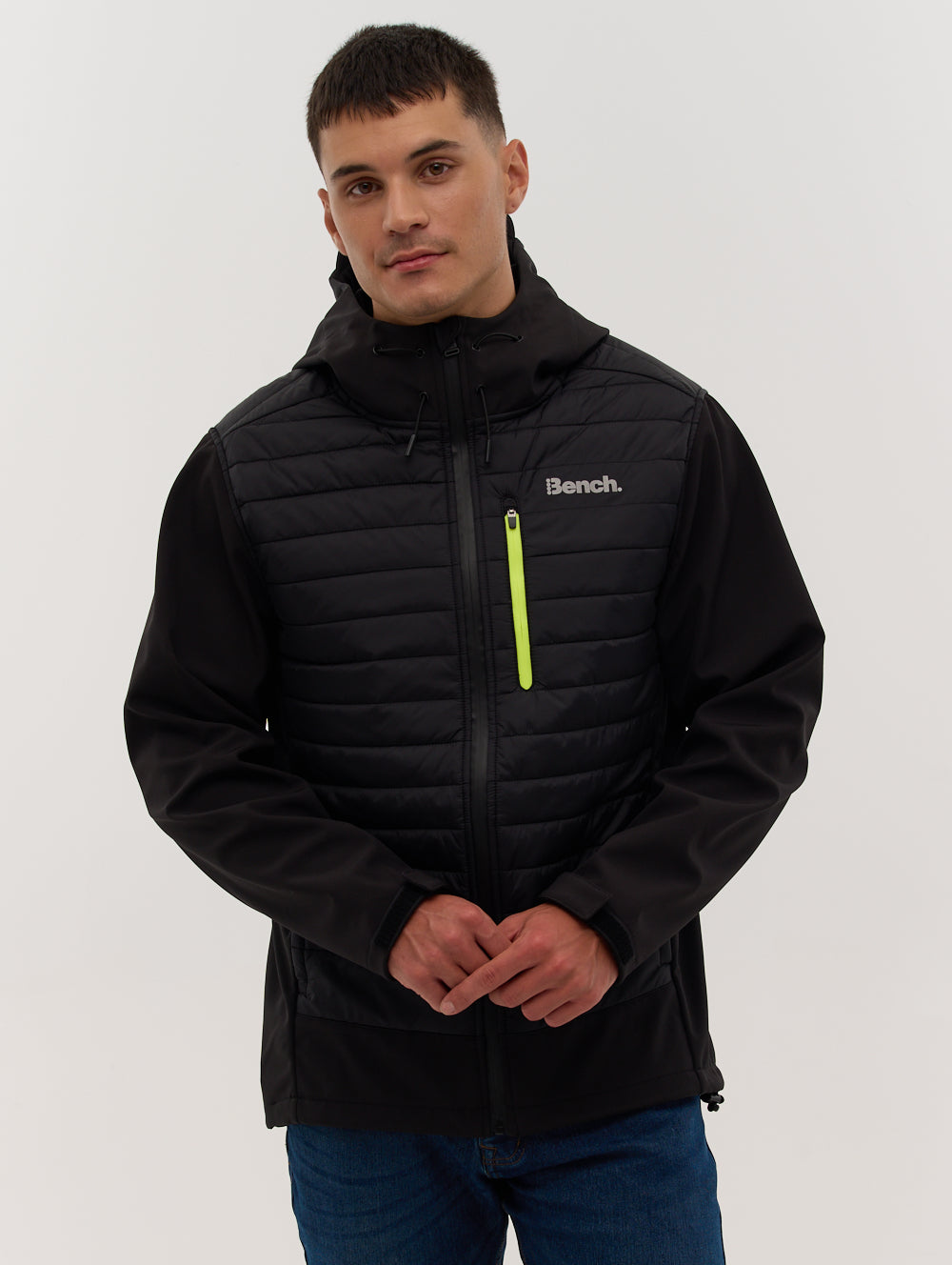 Eco-Friendly Hooded Hybrid Jacket