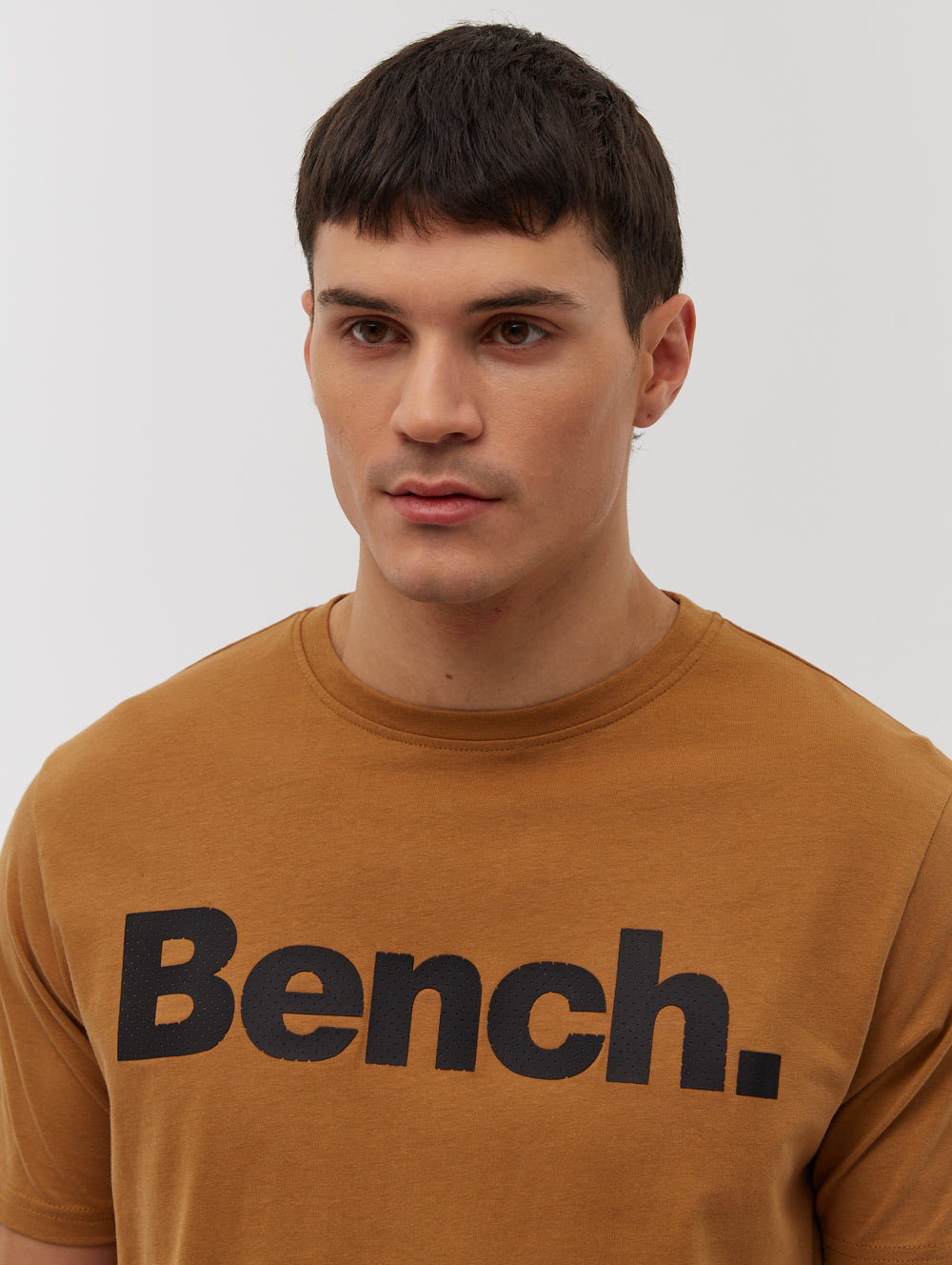 LEANDRO SPOTS Brown Tees SS Logo Shot 1