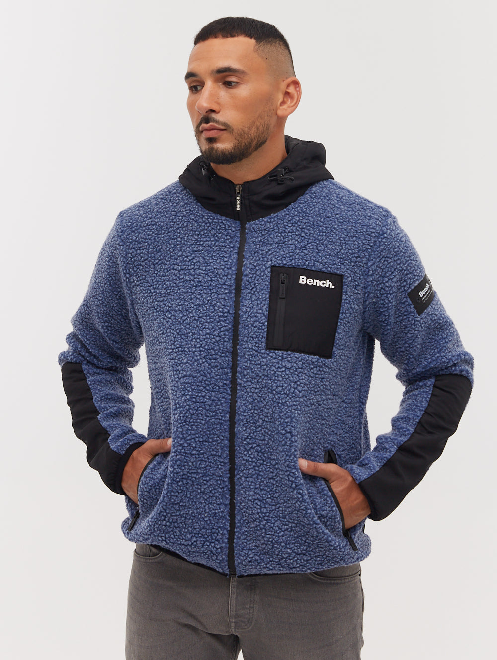 Marezi Single Patch Pocket Zip-Up Sherpa