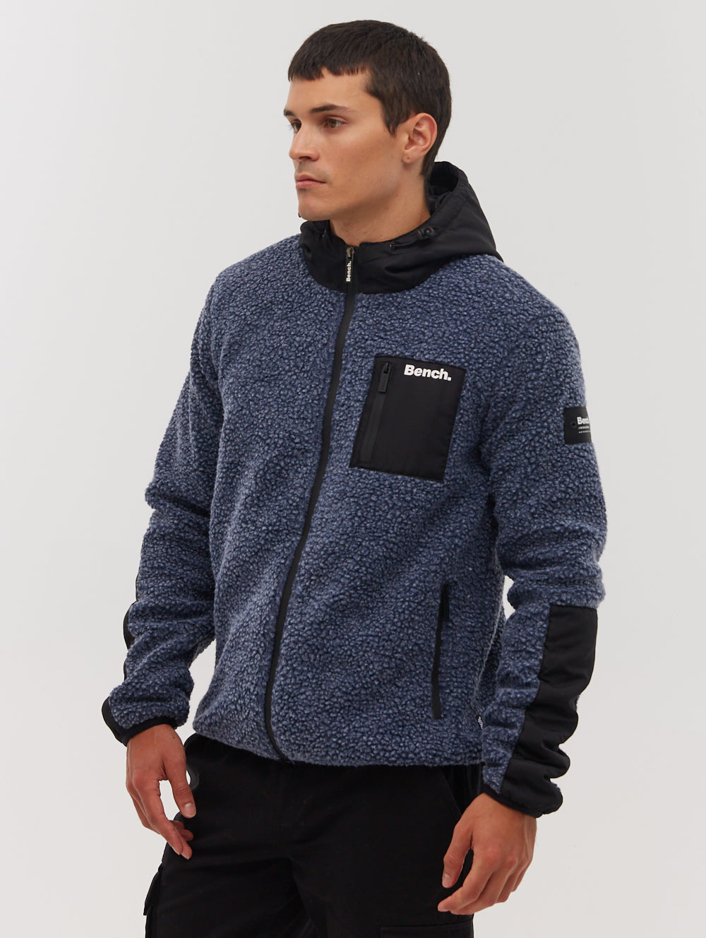 Marezi Single Patch Pocket Zip-Up Sherpa