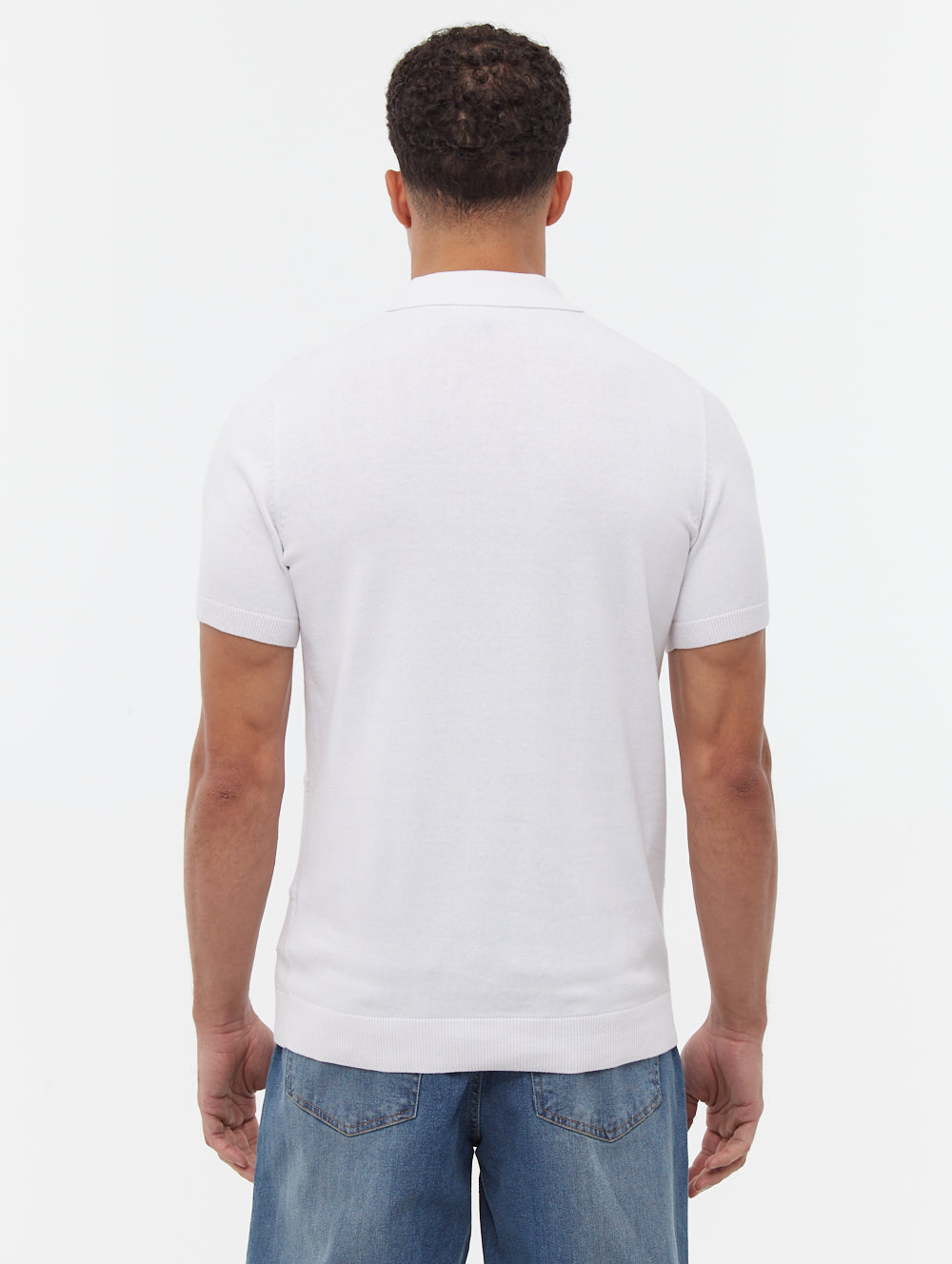 Navaro Grid Pattern Polo Shirt