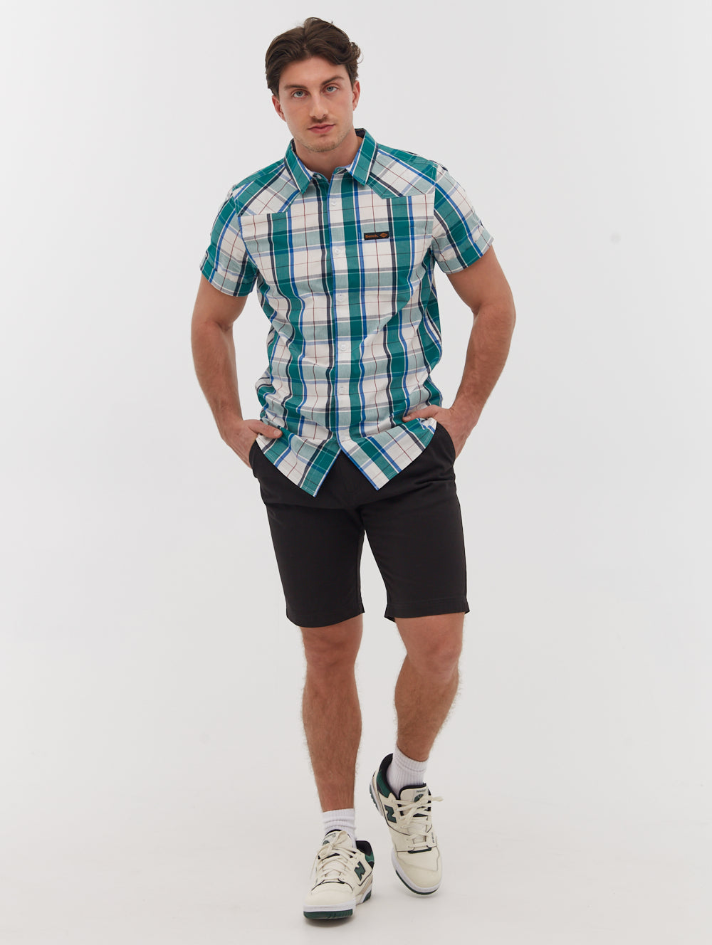 Stavo Short Sleeve Check Shirt