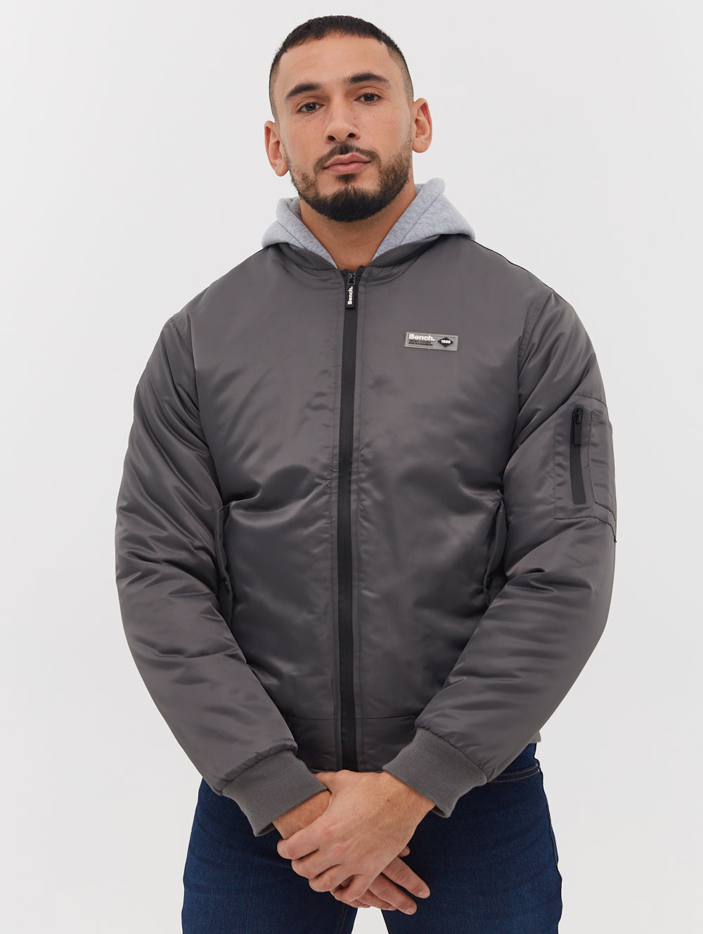 Bomper Fleece Hood Bomber Jacket - BN2K124703