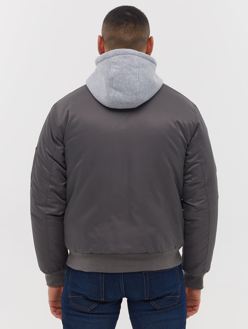 Bomper Fleece Hood Bomber Jacket