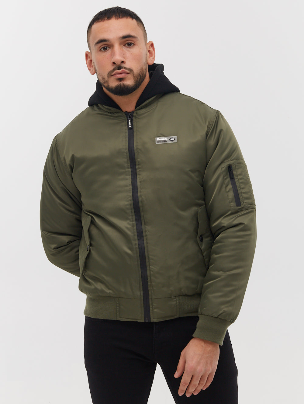 Bomper Fleece Hood Bomber Jacket