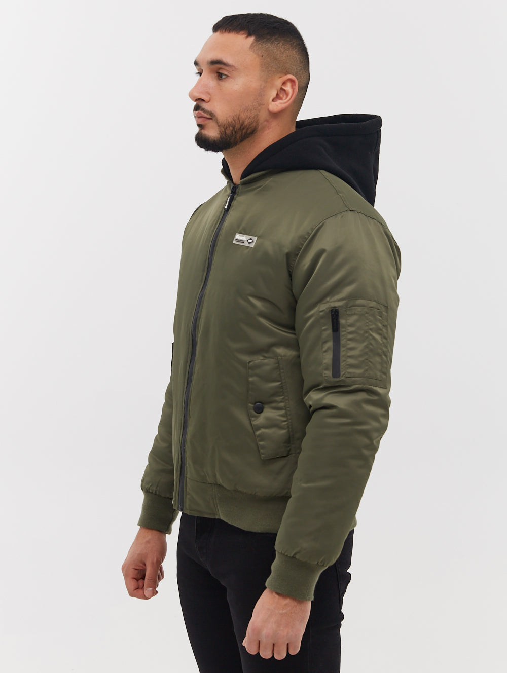 Bomper Fleece Hood Bomber Jacket - BN2K124703