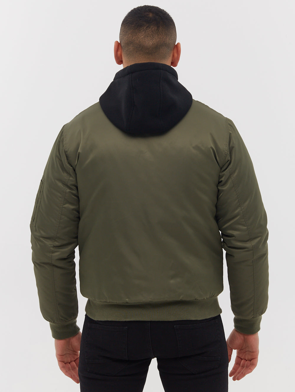 Bomper Fleece Hood Bomber Jacket - BN2K124703