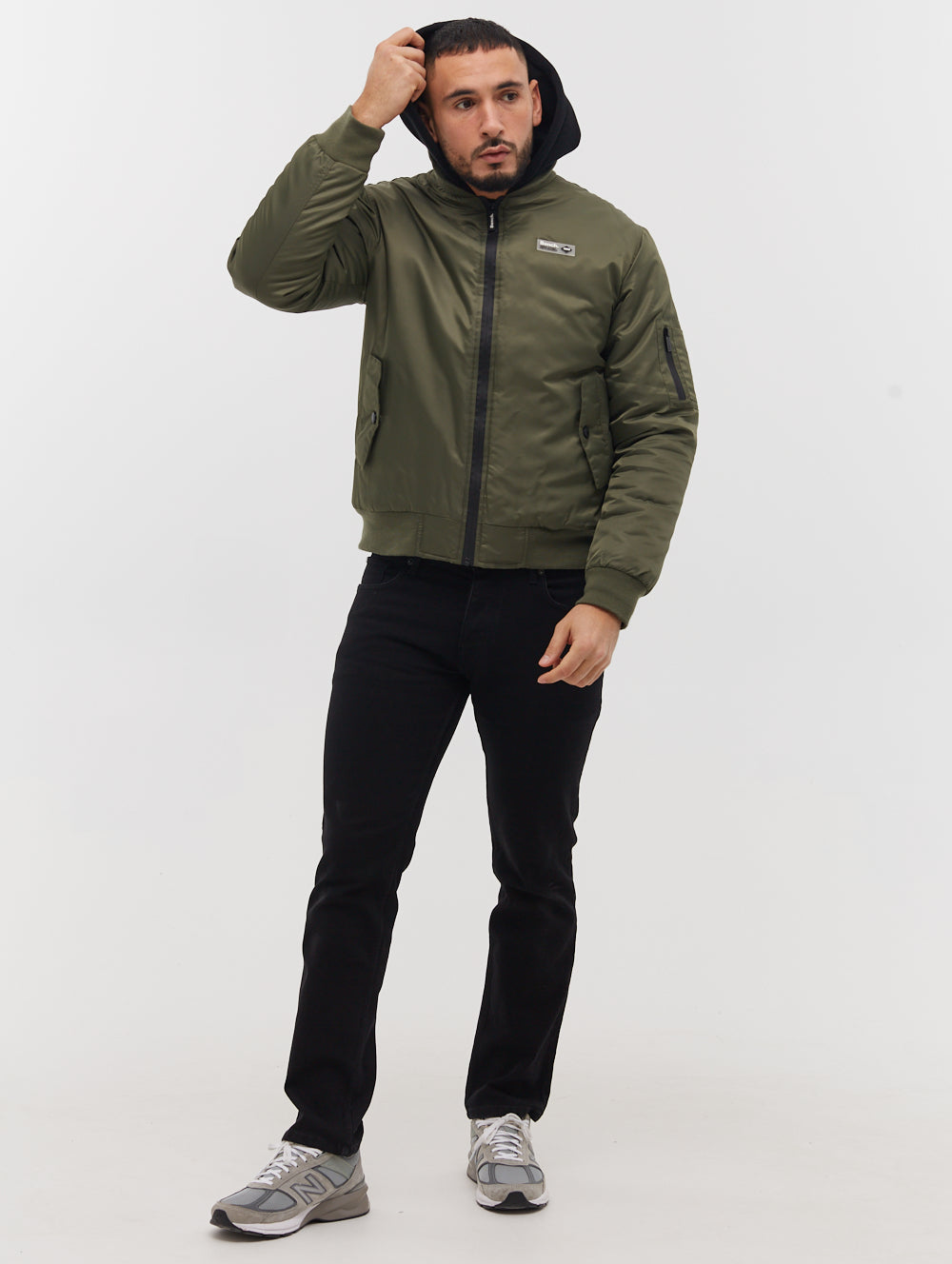 Bomper Fleece Hood Bomber Jacket - BN2K124703