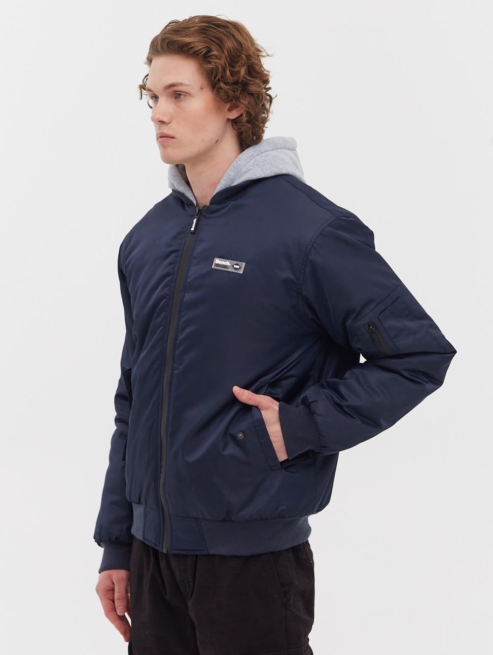 Bomper Fleece Hood Bomber Jacket - BN2K124703