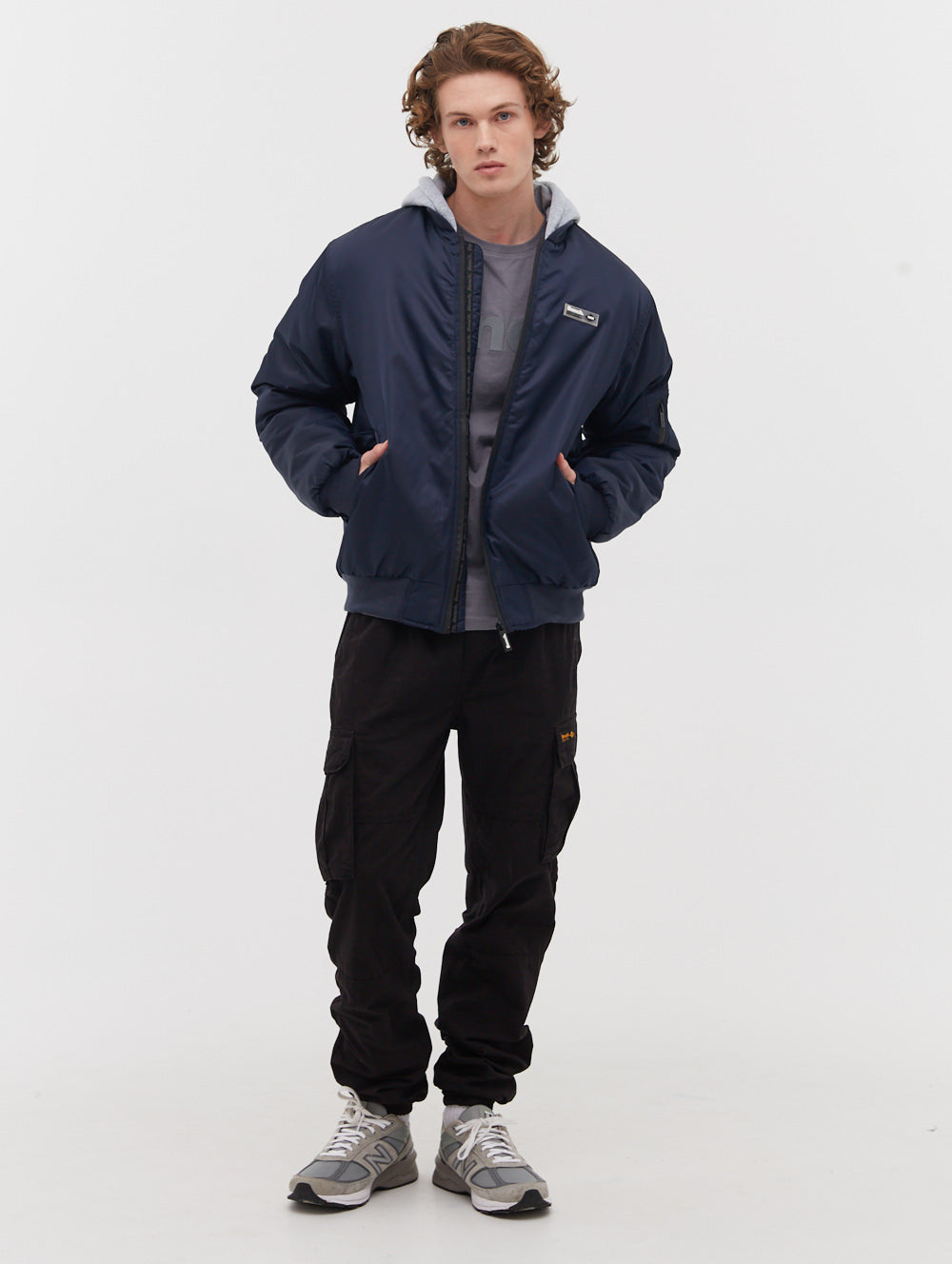 Bomper Fleece Hood Bomber Jacket - BN2K124703