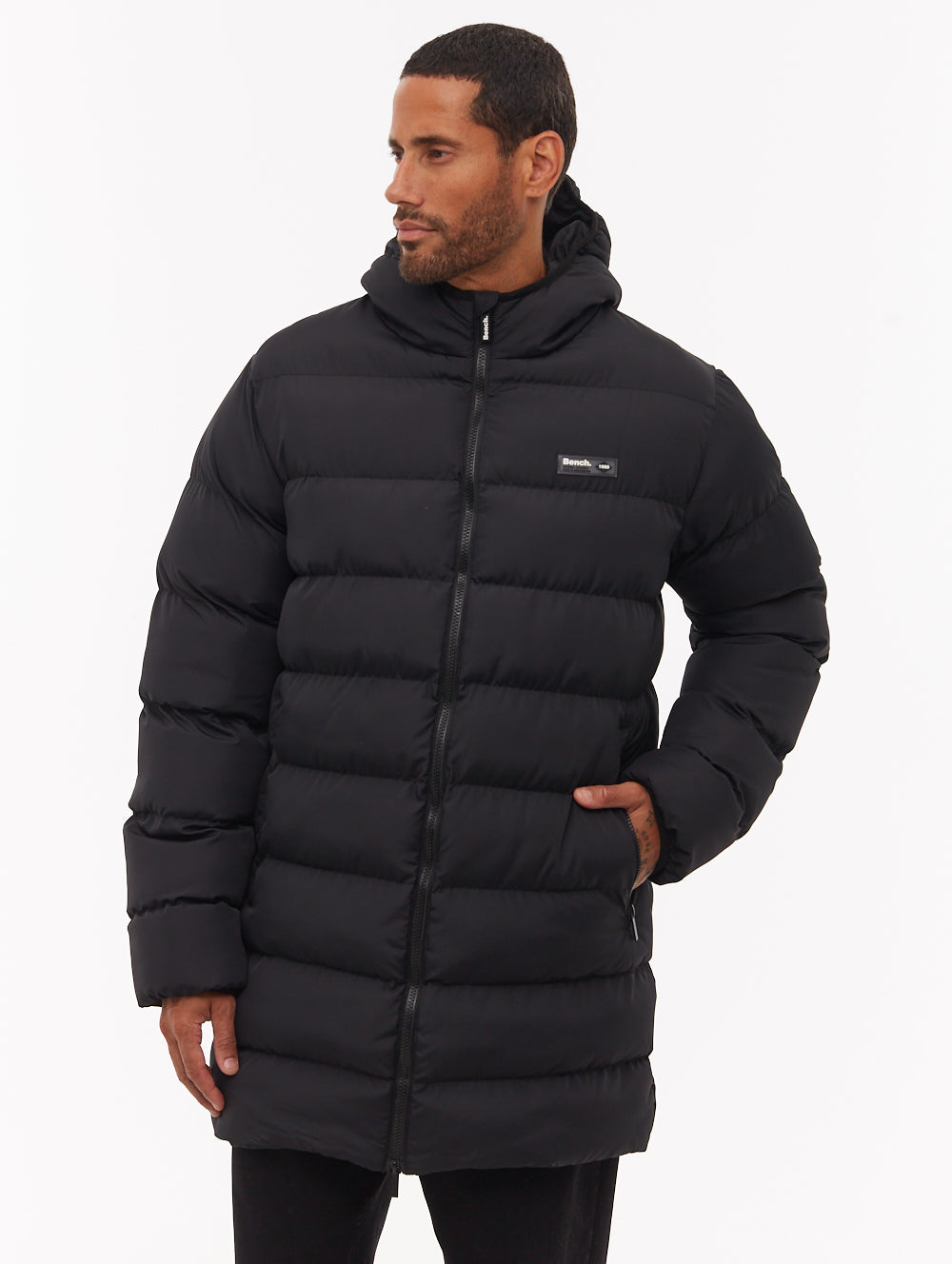 Arviss Black BK001 Outerwear Jackets Long Shot 1